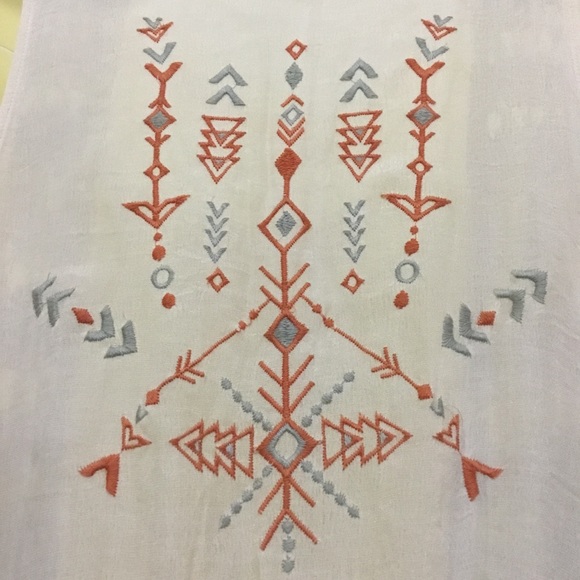 kori america desert vibes embroidered crochet macrame fringe kimono vest - Picture 10 of 15